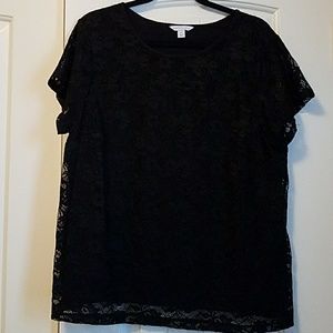 Black lace shirt